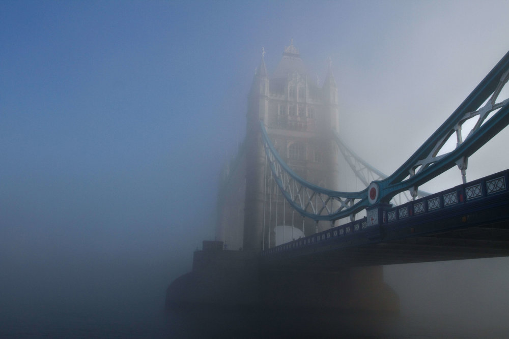 Bridge in mist