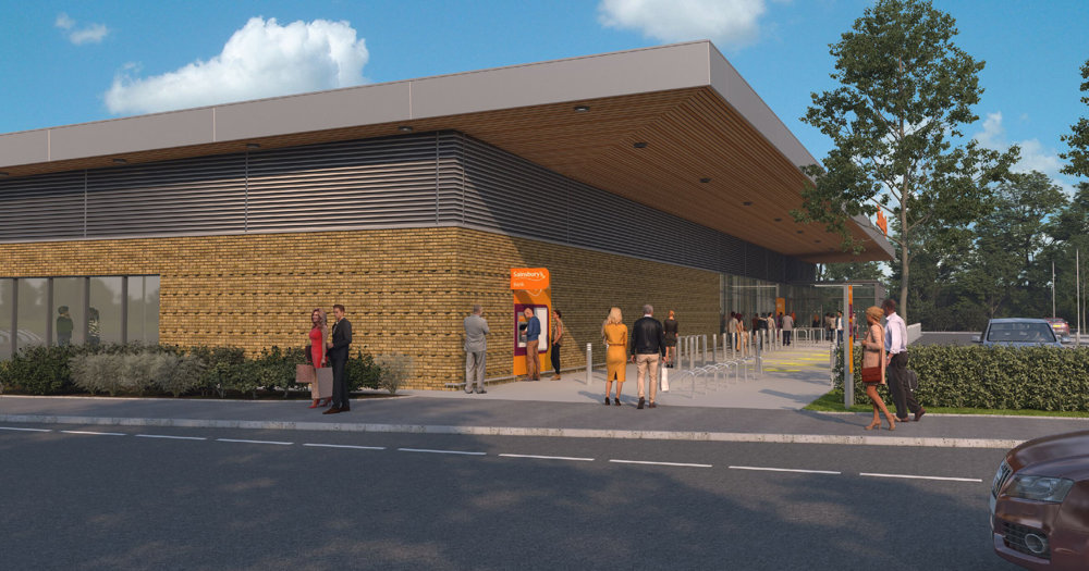Olney - construction work has started on new Sainsbury's store
