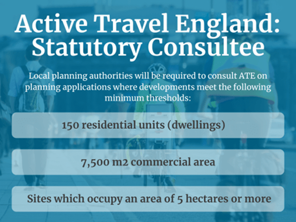 Active Travel England:Statutory Consultee graphic