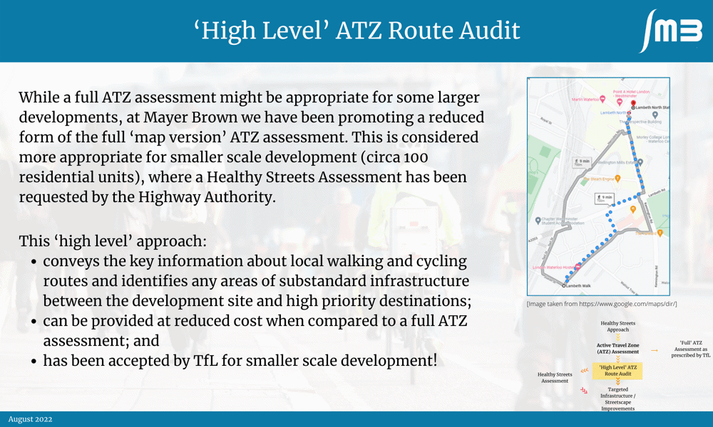 High Level ATZ audit slide